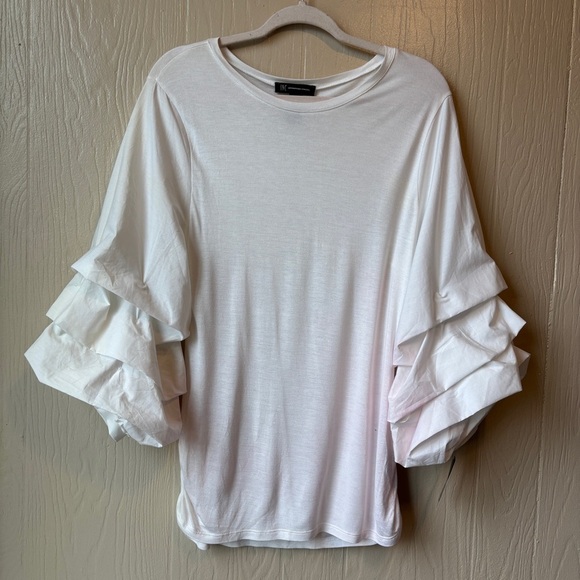 INC Night Rider Puffed Layered Sleeves Blouse - Picture 13 of 14